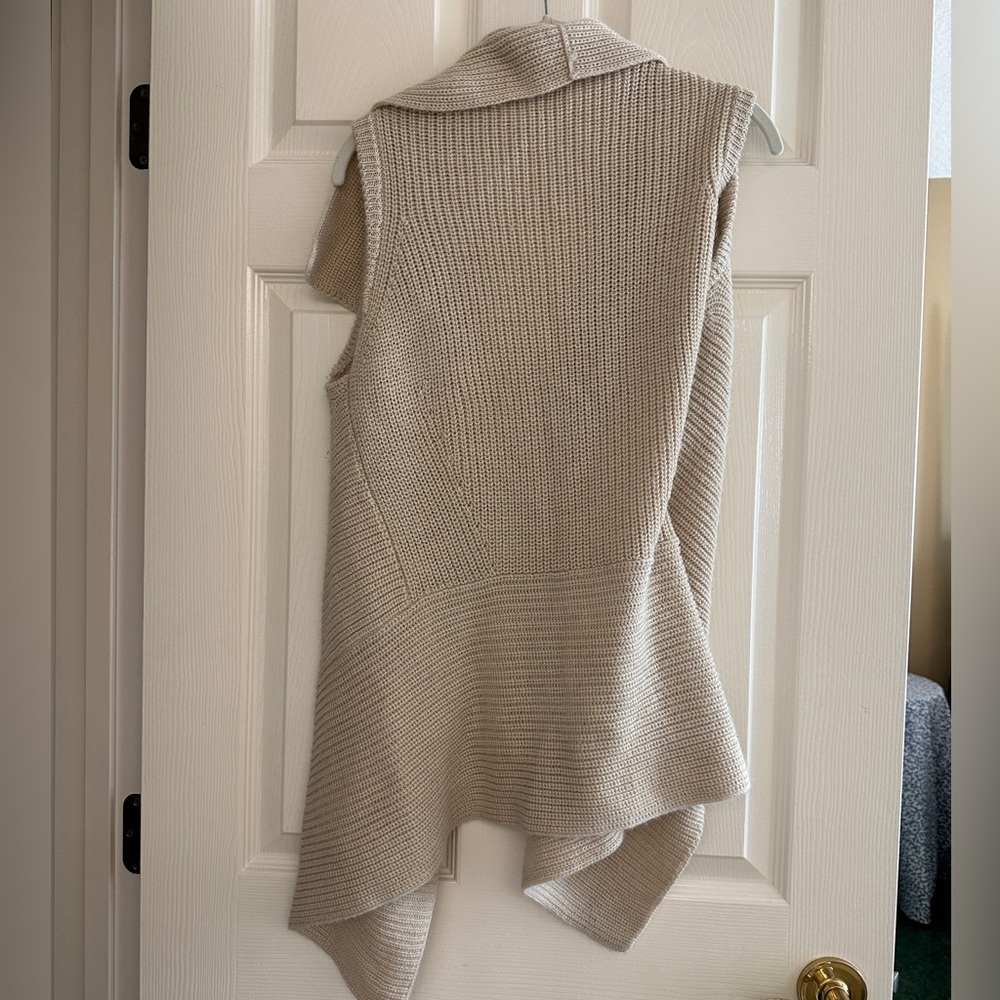 Chico's Cream Cowl Neck Sweater Vest - Picture 6 of 6